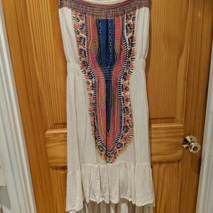 Boho Strapless Sundress
